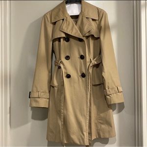 Ellen Tracy Classic Trench Khaki
